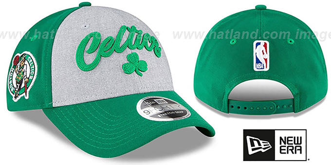 Celtics 'ROPE STITCH DRAFT STRETCH SNAPBACK' Grey-Green Hat by New Era