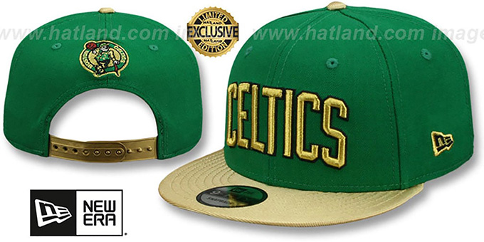 Celtics 'SWINGMAN SNAPBACK' Green-Gold Hat by New Era