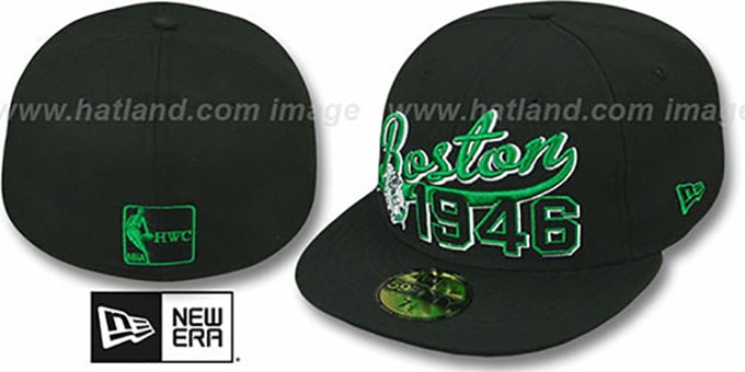 Celtics 'THE BEGINNING' Black Fitted Hat by New Era