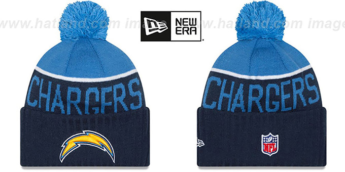Chargers '2015 STADIUM' Navy-Sky Knit Beanie Hat by New Era