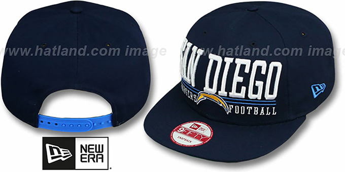 Chargers 'NFL LATERAL SNAPBACK' Navy Hat by New Era