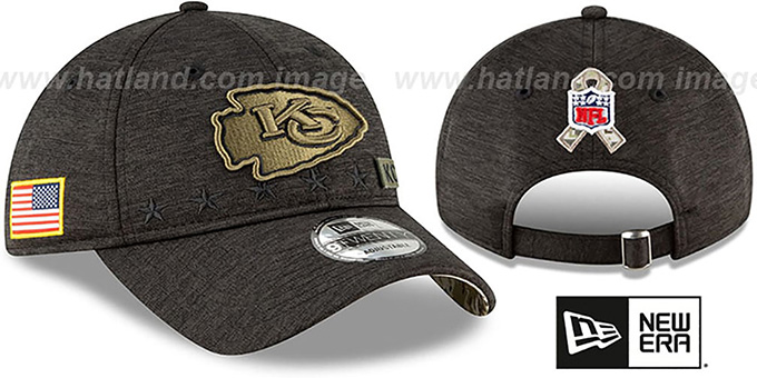 Chiefs '2020 SALUTE-TO-SERVICE STRAPBACK' ST Black Hat by New Era