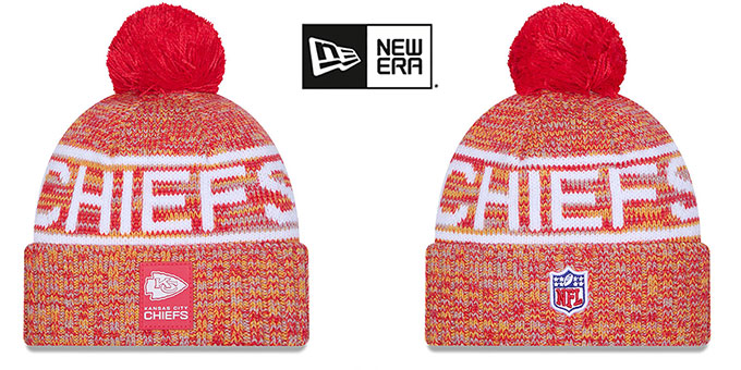 Chiefs '2025 NFL SIDELINE' Knit Beanie Hat by New Era