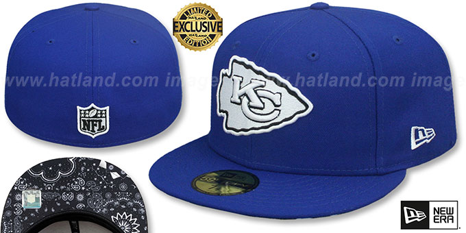 Chiefs 'BLACKDANA BOTTOM' Royal Fitted Hat by New Era