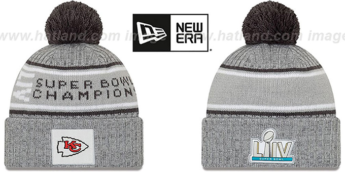Chiefs 'SUPER BOWL LIV CHAMPIONS PARADE' Knit Beanie Hat by New Era