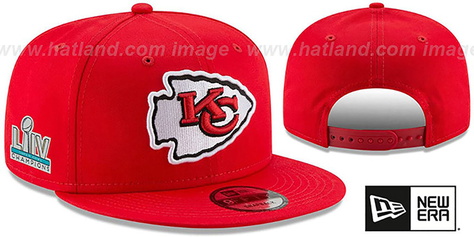 Chiefs 'SUPER BOWL LIV CHAMPIONS' SNAPBACK Red Hat by New Era