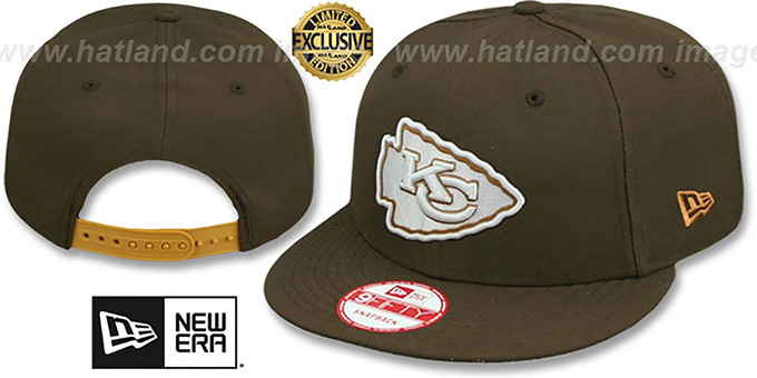 Chiefs 'TEAM-BASIC SNAPBACK' Brown-Wheat Hat by New Era