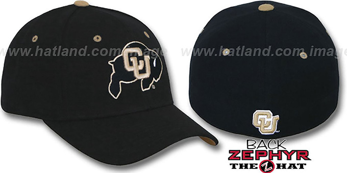 Colorado 'DHS' Black Fitted Hat by Zephyr