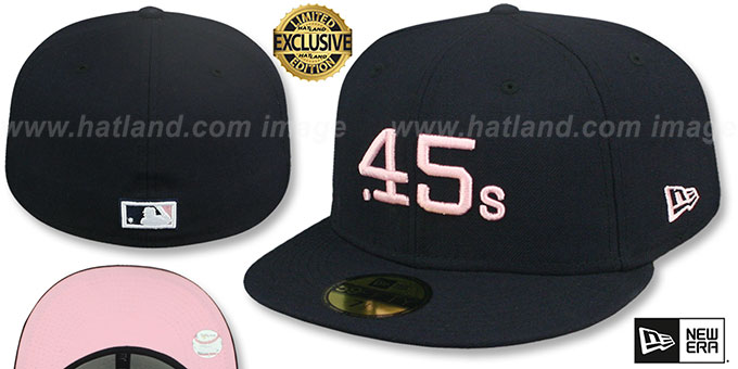 Colt .45s 1962 'COOPERSTOWN PINK LOGO BOTTOM' Fitted Hat by New Era