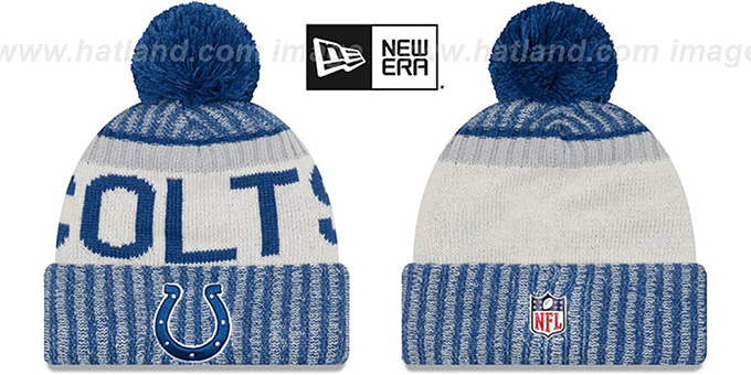 Colts '2017 STADIUM BEANIE' Royal Knit Hat by New Era