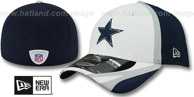 Cowboys '2014 NFL TRAINING FLEX' White Hat by New Era