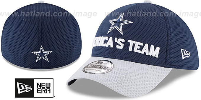 Cowboys '2018 SPOTLIGHT FLEX' Navy-Grey Hat by New Era