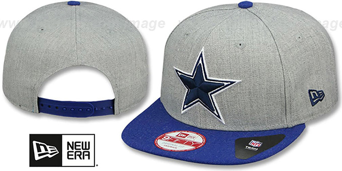 Cowboys 'HEATHER ACTION SNAPBACK' Grey-Royal Hat by New Era