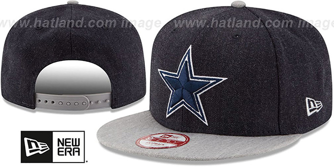 Cowboys 'HEATHER ACTION SNAPBACK' Navy-Grey Hat by New Era