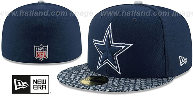 Cowboys 'HONEYCOMB STADIUM' Navy Fitted Hat by New Era