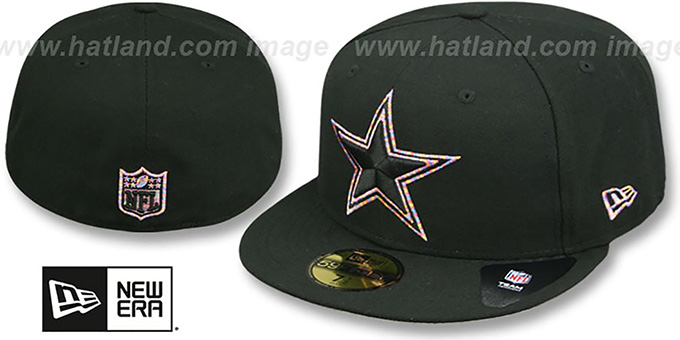 Cowboys 'LOGO-CRAZE' Black Fitted Hat by New Era