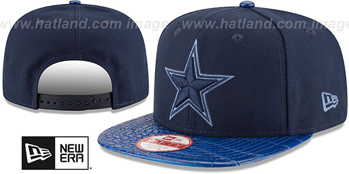 Cowboys 'SNAKESKINZ SNAPBACK' Navy-Royal Hat by New Era