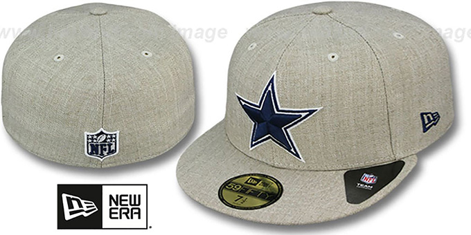 Cowboys 'STREAMLINER' Oatmeal Fitted Hat by New Era