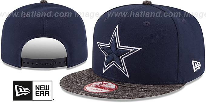 Cowboys 'TEAM-WEAVE SNAPBACK' Navy-Charcoal Hat by New Era