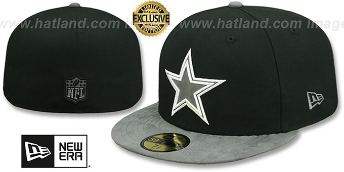 Cowboys 'TONAL-CHOICE' Black Fitted Hat by New Era