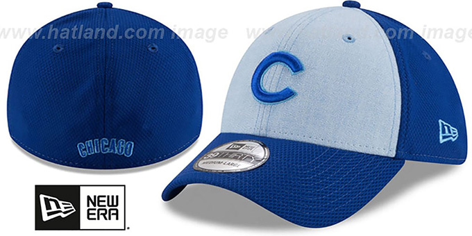 Cubs '2018 FATHERS DAY FLEX' Sky-Royal Hat by New Era