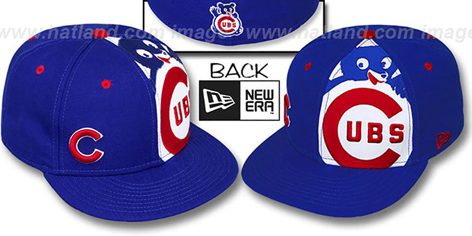 Cubs COOP MASCOT-ZOOM Royal Fitted Hat by New Era