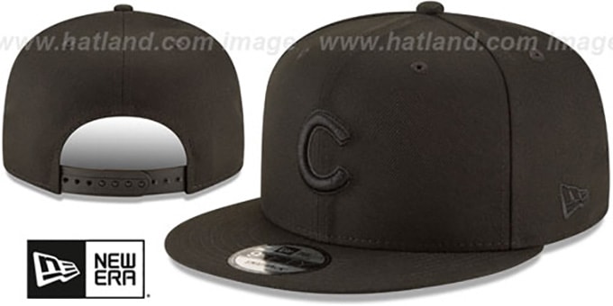 Cubs 'TEAM-BASIC BLACKOUT SNAPBACK' Hat by New Era
