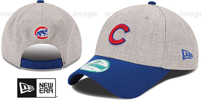 Cubs 'THE-LEAGUE HEATHER STRAPBACK' Grey-Royal Hat by New Era