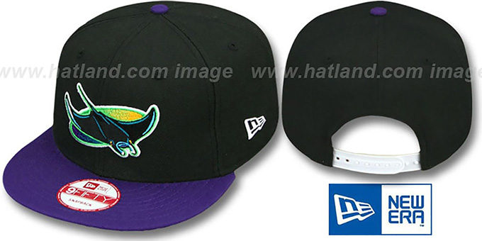 Devil Rays COOP 'TEAM-BASIC-2 SNAPBACK' Black-Purple Hat by New Era