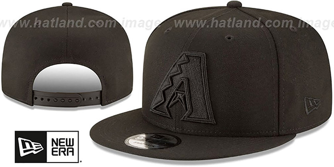 Diamondbacks 'TEAM-BASIC BLACKOUT SNAPBACK' Hat by New Era