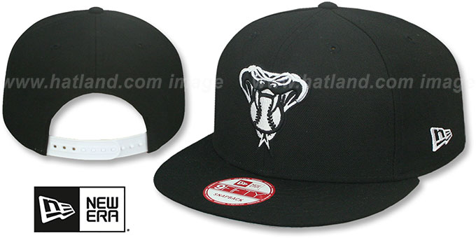 Diamondbacks 'TEAM-BASIC SNAPBACK' Black-White Hat by New Era