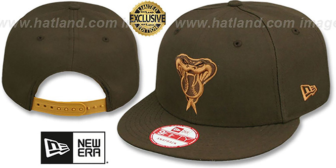 Diamondbacks 'TEAM-BASIC SNAPBACK' Brown-Wheat Hat by New Era