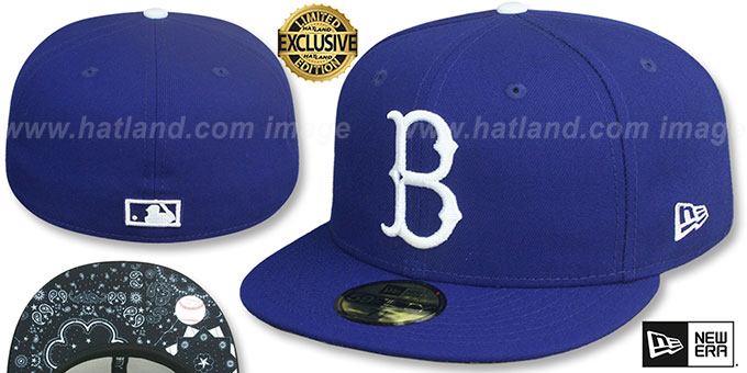 Dodgers 1939 COOPERSTOWN 'BLACKDANA BOTTOM' Fitted Hat by New Era