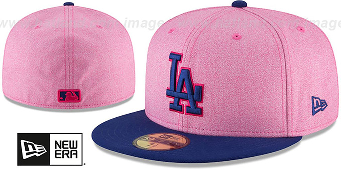 Dodgers '2018 MOTHERS DAY' Pink-Royal Fitted Hat by New Era