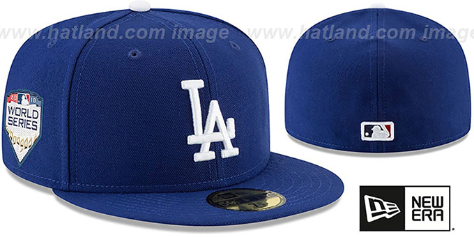 Dodgers '2018 WORLD SERIES' GAME Fitted Hat by New Era