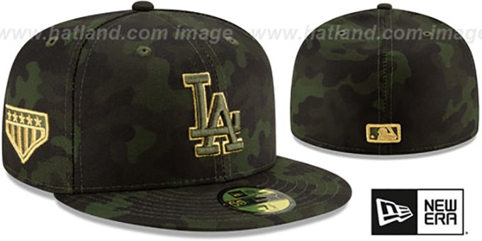 Dodgers 2019 ARMED FORCES 'STARS N STRIPES' Hat by New Era