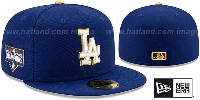 Dodgers '2020 WORLD SERIES' CHAMPIONS GOLD Fitted Hat by New Era