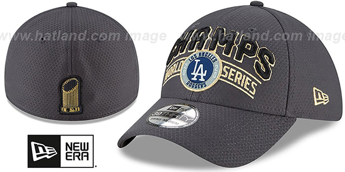 Dodgers '2020 WORLD SERIES' CHAMPS LOCKER ROOM Flex Hat by New Era