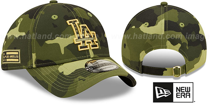 Dodgers 2022 ARMED FORCES 'STARS N STRIPES STRAPBACK' Hat by New Era