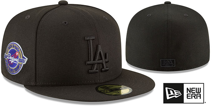 Dodgers 'BACK2BACK WORLD SERIES CHAMPIONS BLACKOUT' Fitted Hat by New Era