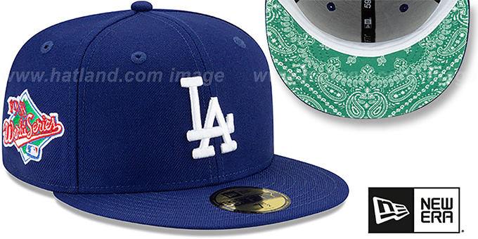 Dodgers 'BANDANA KELLY BOTTOM' Royal Fitted Hat by New Era