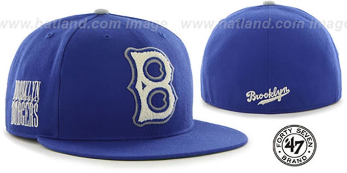 Dodgers COOP 'CATERPILLAR' Royal Fitted Hat by 47 Brand