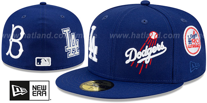 Dodgers 'EVOLUTION-PATCHES' Royal Fitted Hat by New Era