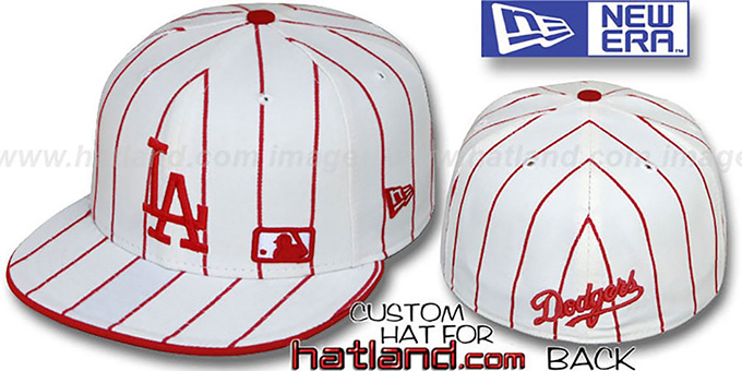 Dodgers 'FABULOUS' White-Red Fitted Hat by New Era