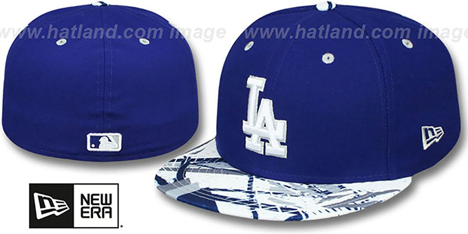 Dodgers 'GEOMET TRICK' Royal Fitted Hat by New Era