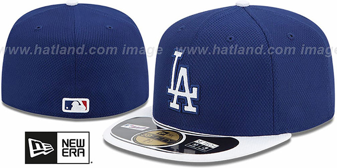 Dodgers 'MLB DIAMOND ERA' 59FIFTY Royal-White BP Hat by New Era