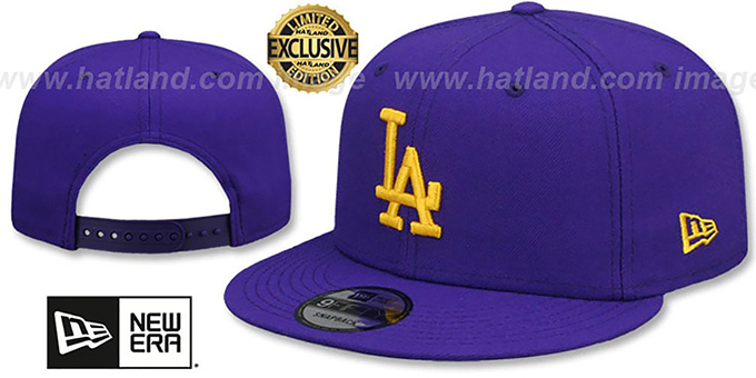 Dodgers 'OPPOSITE-TEAM SNAPBACK' Purple Hat by New Era