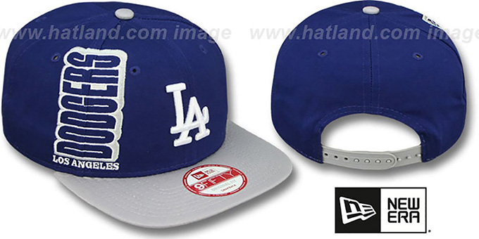 Dodgers 'RALLYMARK SNAPBACK' Royal-Grey Hat by New Era