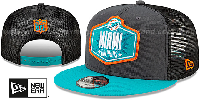 Dolphins '2021 NFL TRUCKER DRAFT SNAPBACK' Hat by New Era