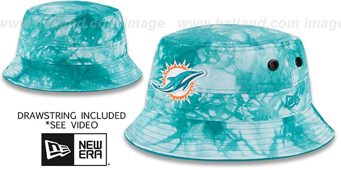 Miami Dolphins TYE-DYE ZONE Bucket Hat by New Era
